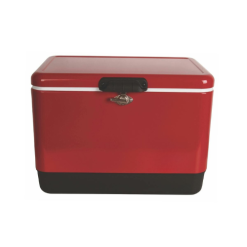 Aperi 54-Quart Vintage Steel Cooler with Retro Charm and Extended Ice Retention